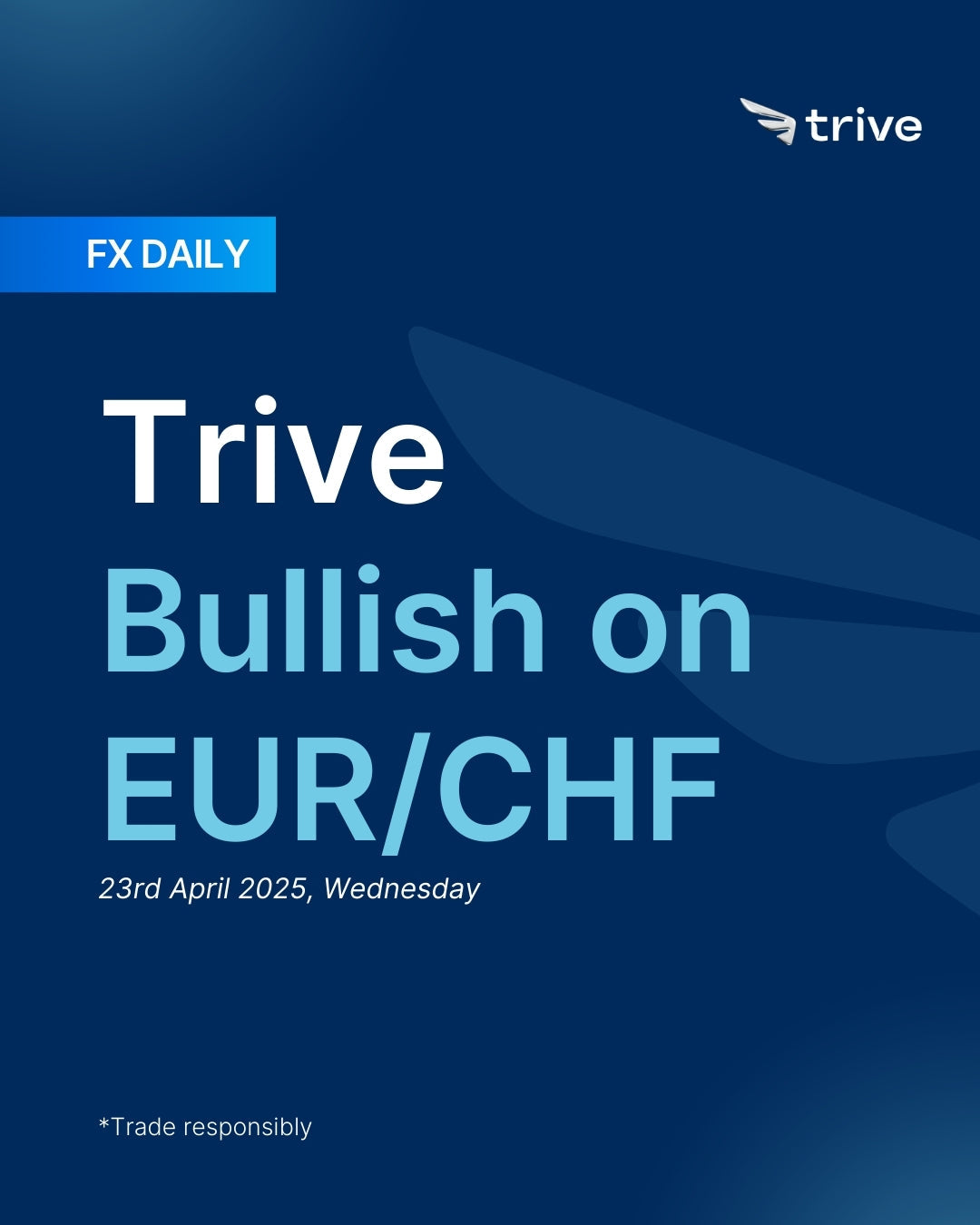 FX Daily: Trive Bullish on EUR/CHF