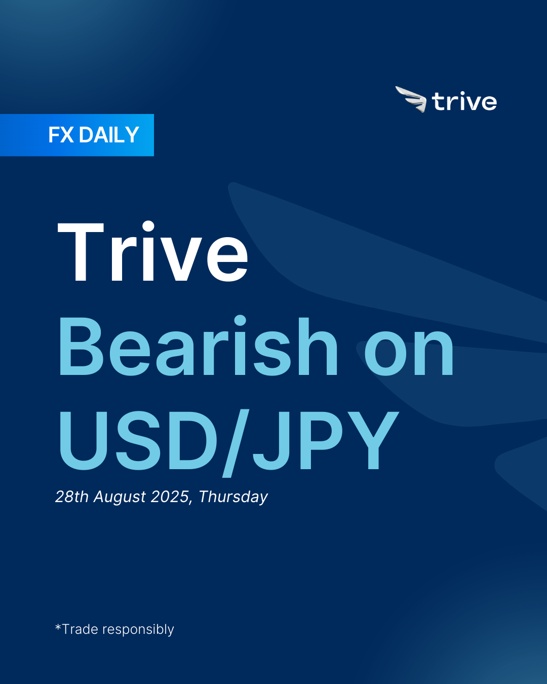 FX Daily: Trive Bearish on USD/JPY