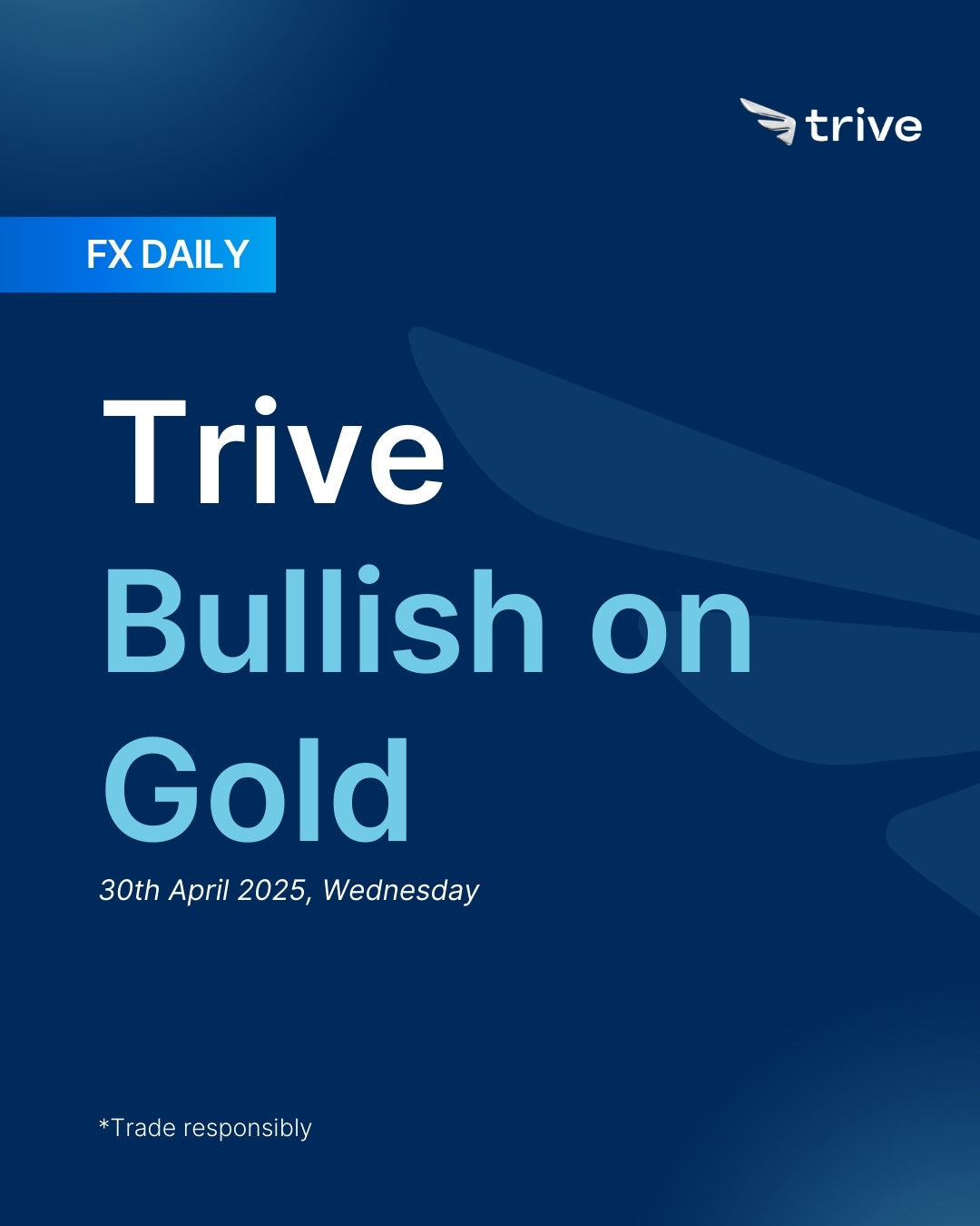 FX Daily: Trive Bullish on Gold