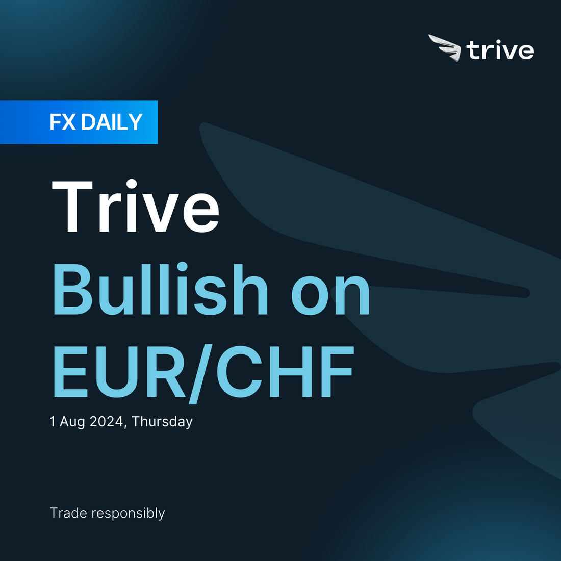 FX Daily: Trive Bullish on EUR/CHF