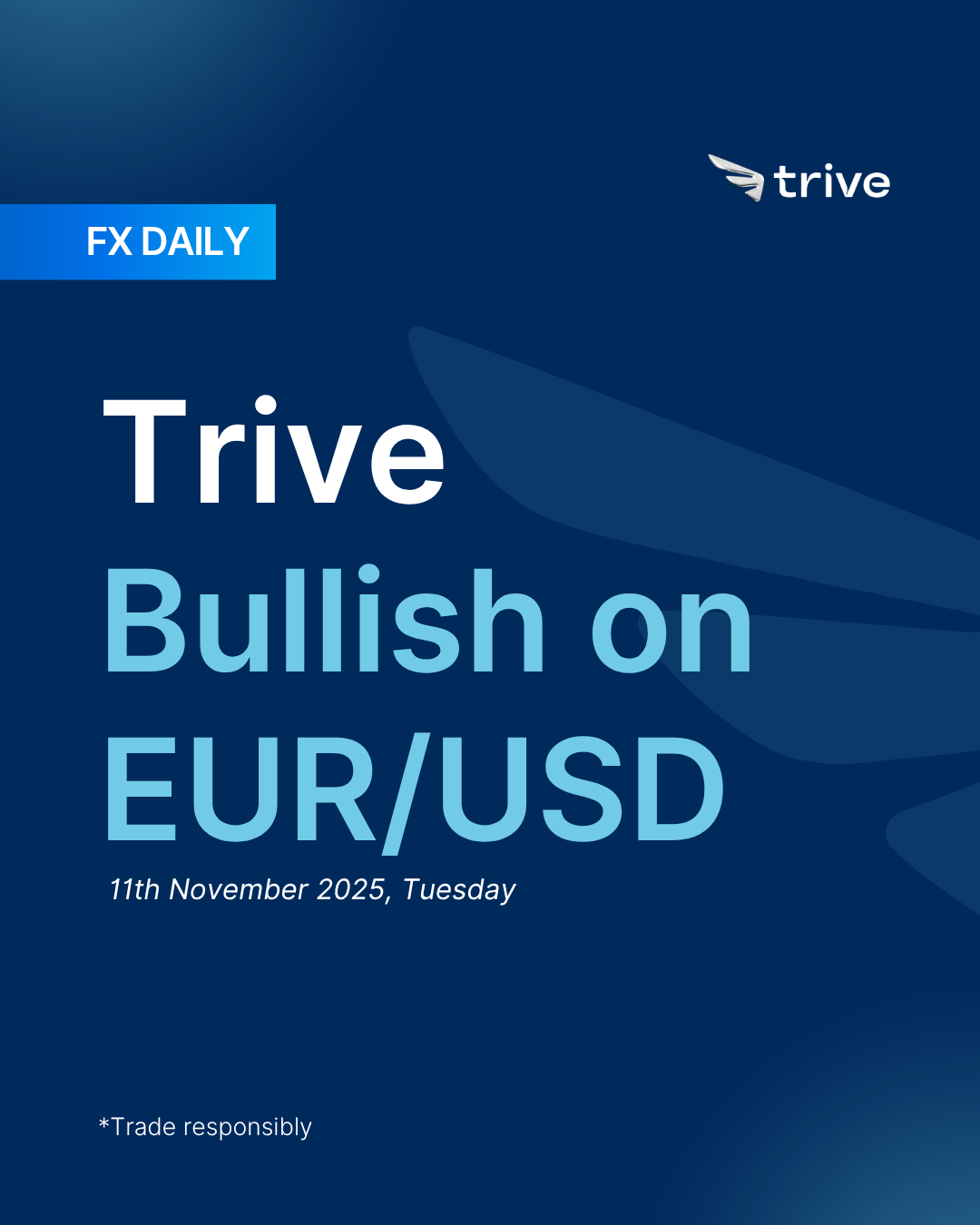 FX Daily: Trive Bullish on EUR/USD